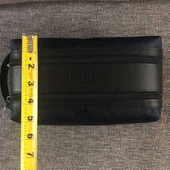 DIOR Men's Toiletry Bag Pouch Navy Black Authentic Sauvage Authentic - Picture 16 of 16